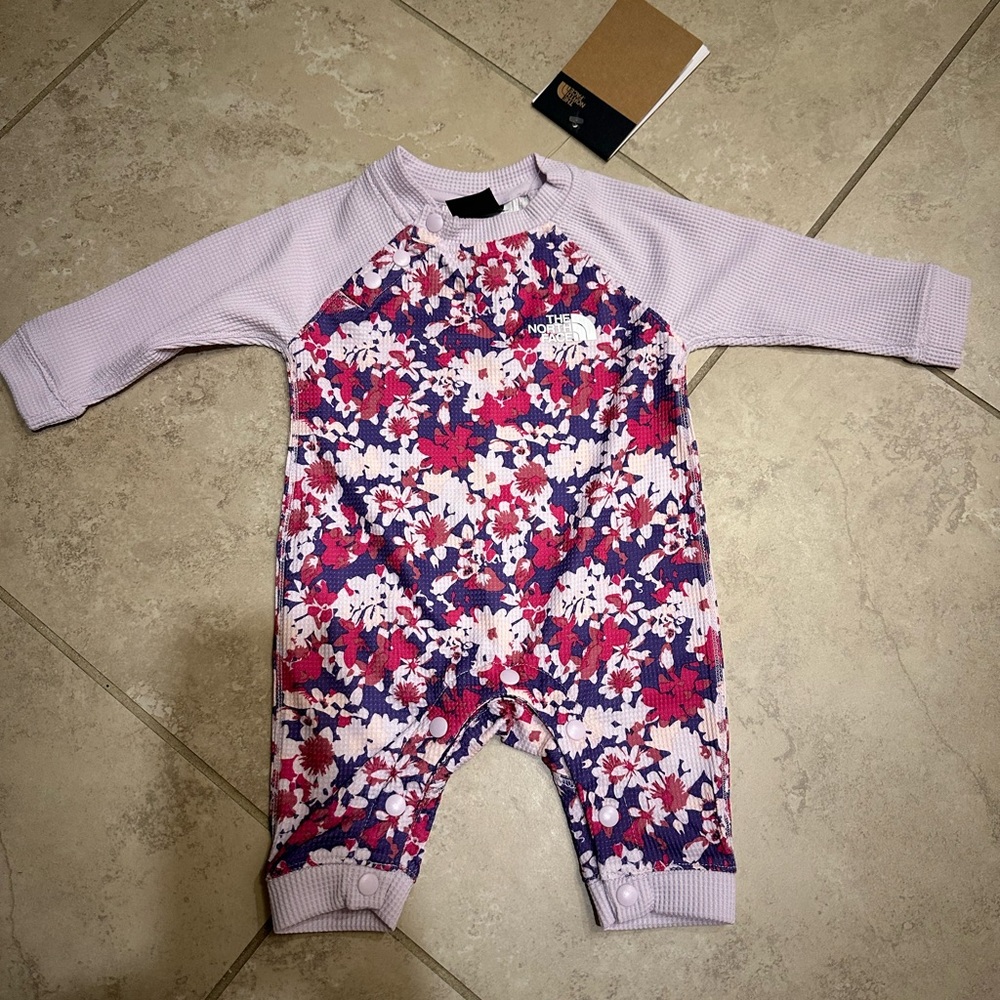 The North Face Infant Waffle One-Piece Kids Baselayer 0-3 Months